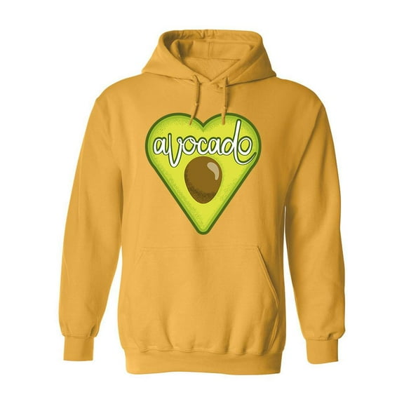 Heart Shaped Avocado    Hoodie Men -Image by Shutterstock, Male Small