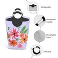thumbnail image 4 of YFYANG 50L Foldable Laundry Hamper, Waterproof Oxford Fabric Watercolor Flower Graffiti Laundry Bag Laundry Baskets, 4 of 6