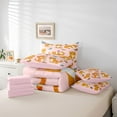 thumbnail image 5 of Homewish Kawaii Orange Animal Bedding Comforter Set 7pcs, Magic Butterfly Animal Queen Bedding Sets, Teens Kids Boys Girls Reversible Queen Sheet Sets, Breathable Home Decor, 5 of 7