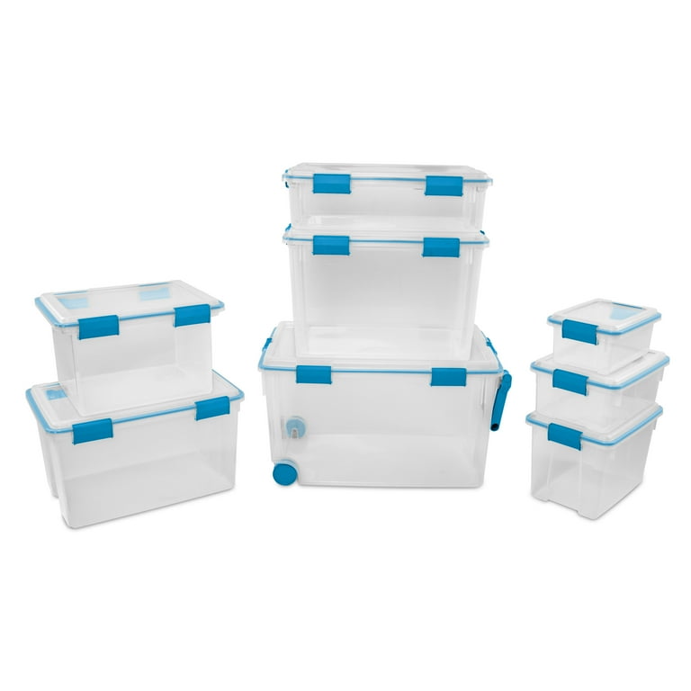 Sterilite Gasket Box, 54 Quart Clear Weather-Resistant Plastic
