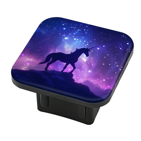Hitch Cover Fits For 2-Inch Hitch,Unicorn On Hill Against Starry Sky With Purple And Blue Colorsrubber Trailer Hitch Cover Tube Plug Insert,Car Exterior Accessories, Receiver Tube Hitch Plug