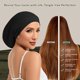 thumbnail image 3 of Gorro de Seda NatureKess Bonnet 22 Momme Ajustable Negro, 3 of 8