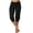 Black, variant on Endives Crop Pants For Women Lightweight Summer Casual Athletic Cropped Joggers Pant Gym Short Sweatpants With Pockets