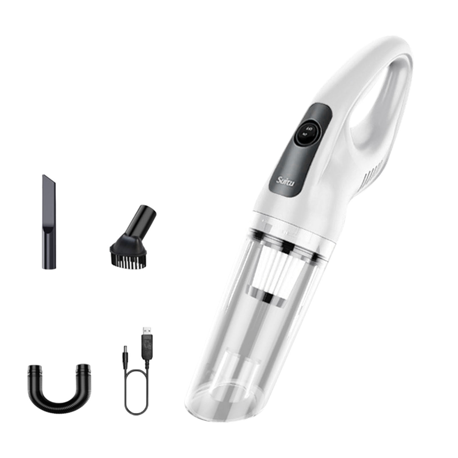 VOAVEKE Portable Car Vacuum Cleaner, Handheld Vacuum, Car Vacuum Cleaner Portable Wireless Charging Car Wet And Dry Vacuum Cleaner Household Handheld High Power Vacuum Cleaner Wireless