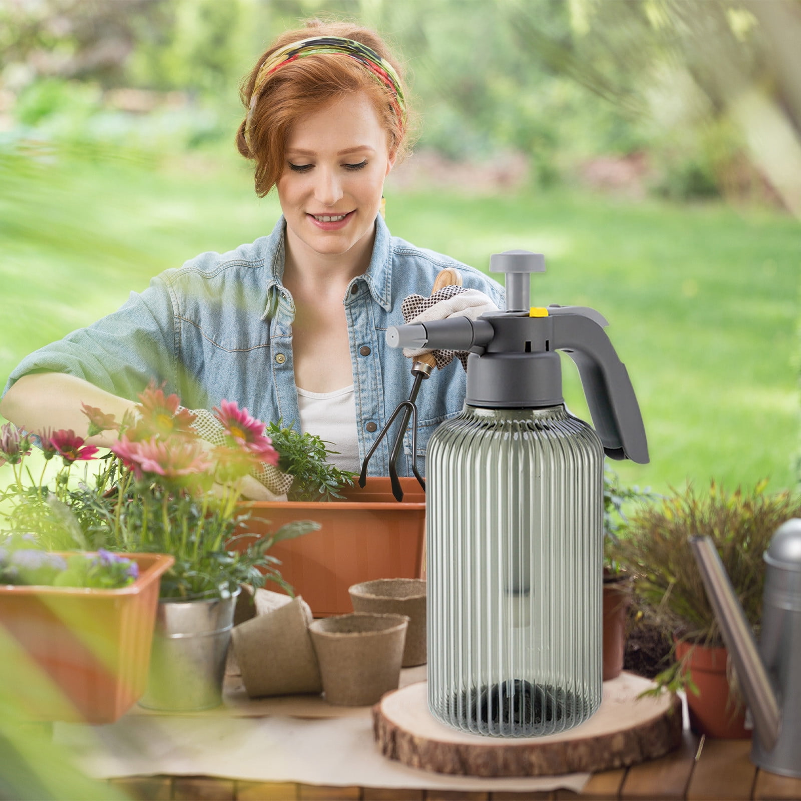 Watering Cans Thickened Pressure Watering Pot Watering Pot Watering Pot Gardening Tool Sprayer Watering Pot