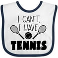 thumbnail image 3 of Inktastic I Can't, I Have Tennis Boys or Girls Baby Bib, 3 of 4