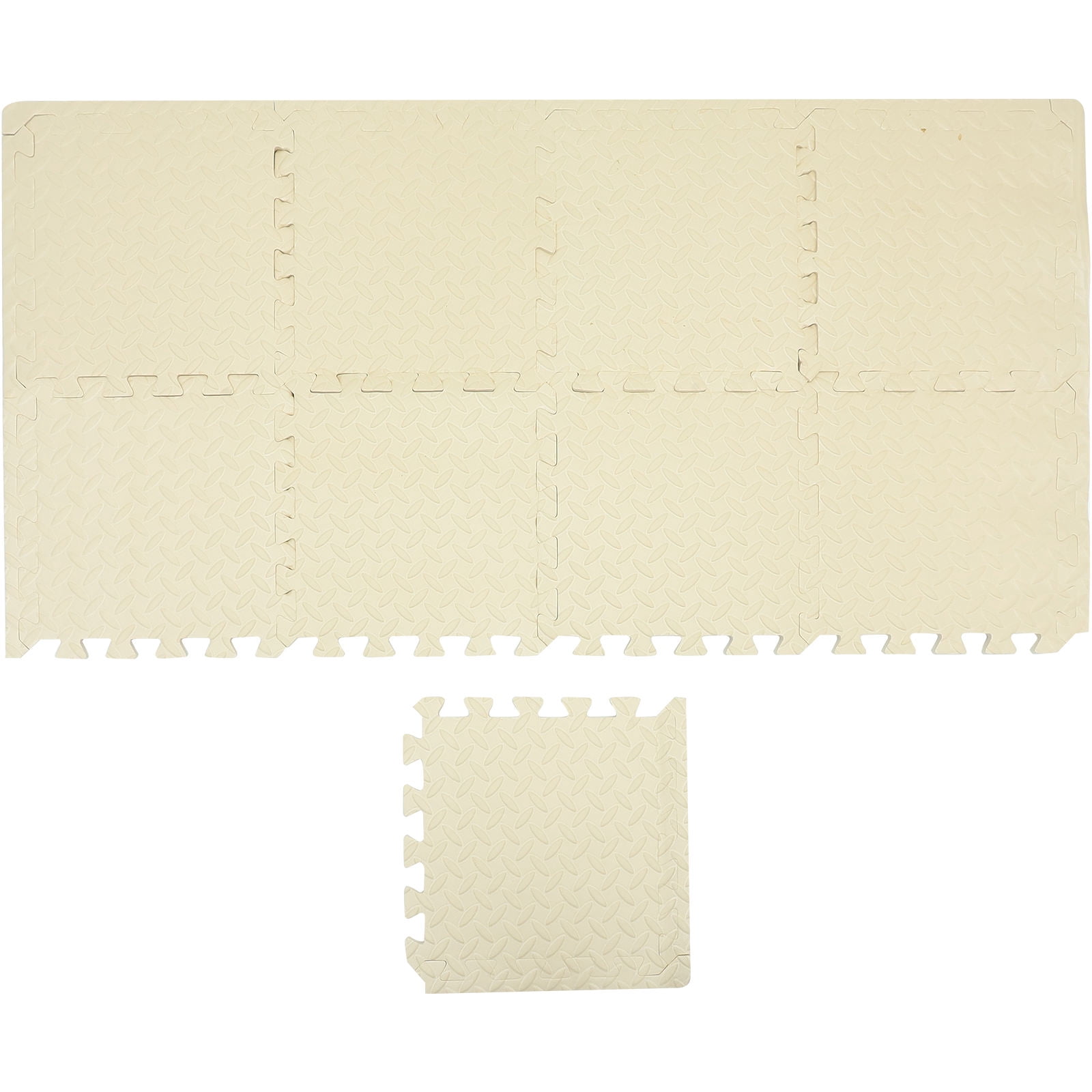 HONMEET 9Pcs Crochet Blocking Mats for Craft Enthusiasts Beige 11.79X11.79in