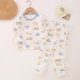 thumbnail image 3 of Odeerbi 1-14 Años Niños Niñas Pijama Conjuntos Imprimir Long Johns Pijamas Niños Homewear Manga Larga Cuello Redondo Top Camisa Dos Piezas Conjunto, 3 of 3