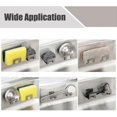 thumbnail image 3 of 4 pcs 90 Hinge Glass Door Clip, Stainless Steel Glass Door Hinge, Folding Glass Hinge, Door Clamp Hinge, Kitchen Cabinet Glass Door Hinge, 3 of 4