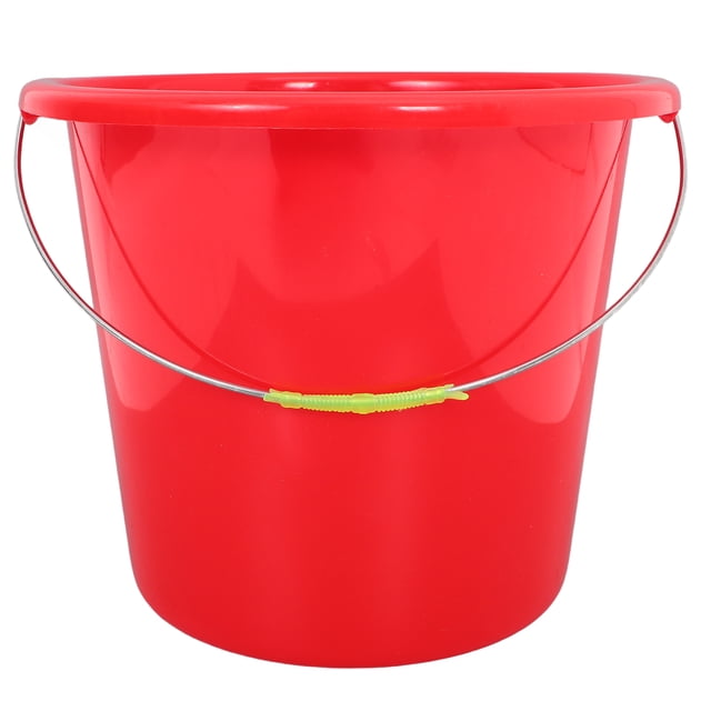 Cubo de agua de plástico con asa Cubo de agua para uso general Contenedor de agua Cubo de jardinería Cubo de agua Soporte de agua para jardinería Cuidado de mascotas Limpieza