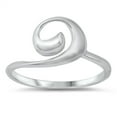 thumbnail image 1 of Unique Bubble Filigree Swirl Wave Band Sterling Silver Ring 925 Jewelry Female Male Unisex Size 4, 1 of 4