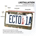 thumbnail image 3 of Aluminum License Plate Frame 2 Pack Car Exterior Accessory Car Tag Holder for Front Rear Plates Cars Decor Chickens with Wildflowers and Grasses, 3 of 7