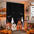 thumbnail image 4 of Shower Curtains for Bathroom-72"x72",Pumpkin Ghost Halloween Waterproof Bath Curtain Grommet Shower Curtain Set with Hooks, 4 of 9