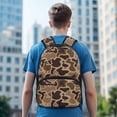 thumbnail image 3 of Pzuqiu Brown Duck Camo Personalized 17 Inch Backpack for Kids Custom School Bag with Name Lightweight Breathable Customized Shoulder Bag for Boys Girls Elementary Students, 3 of 7