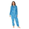 thumbnail image 4 of joogoo Leopard Blue Unisex Adults Onesies Pajamas Jumpsuits L, 4 of 7