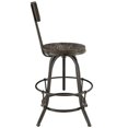 thumbnail image 3 of LexMod Procure Wood Bar Stool, Black, 3 of 5
