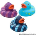 thumbnail image 2 of Rhode Island Novelty Patterned Rubber Ducks, Set of 12 Multicolor Duckies for Party Favors & Prizes, 2 of 3