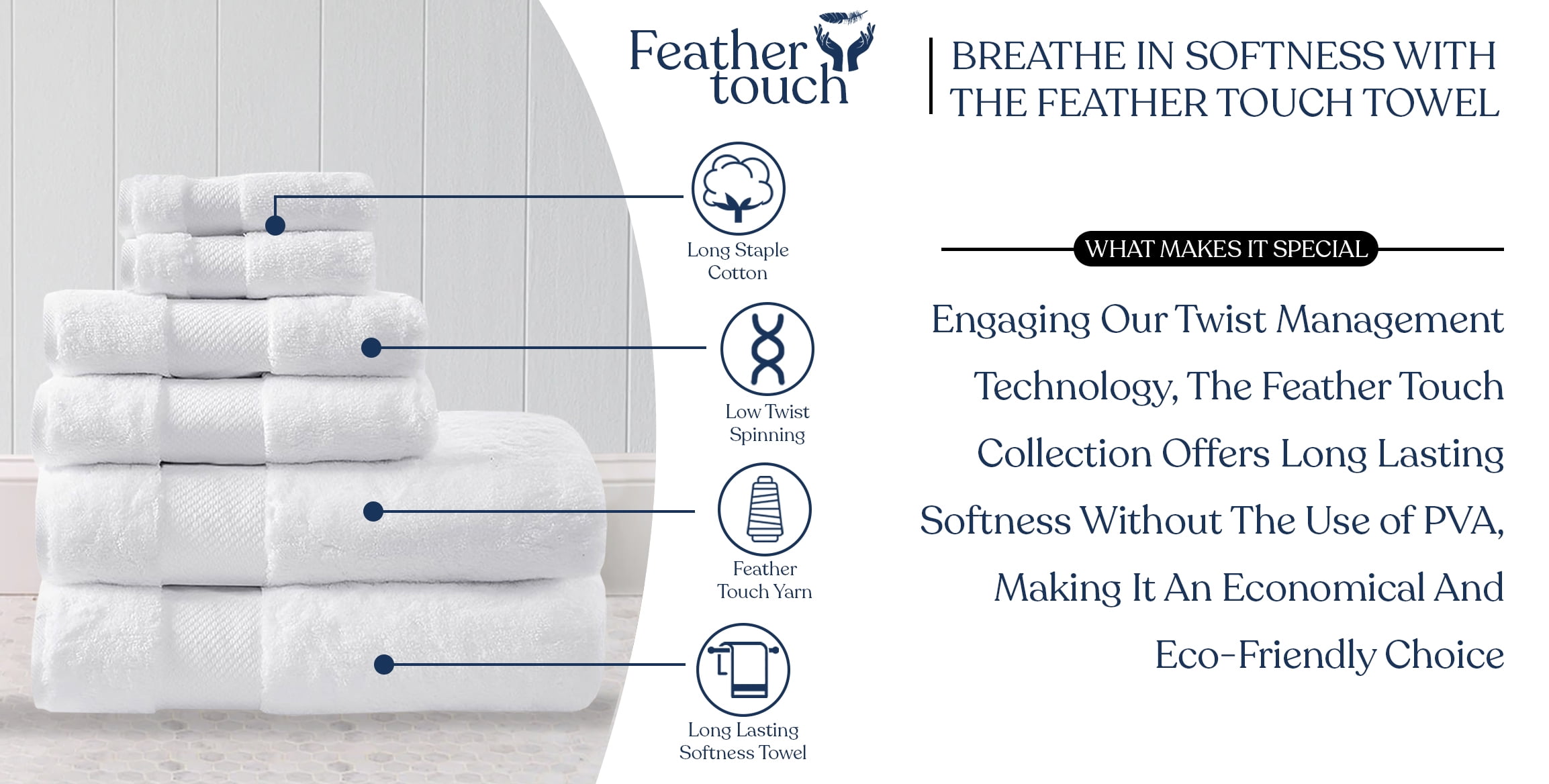 Delara 33-Piece Organic Cotton Towel Set, 650 GSM Luxury Plush, Quick Dry & Ultra-Absorbent, GOTS & OEKO-TEX Certified, White