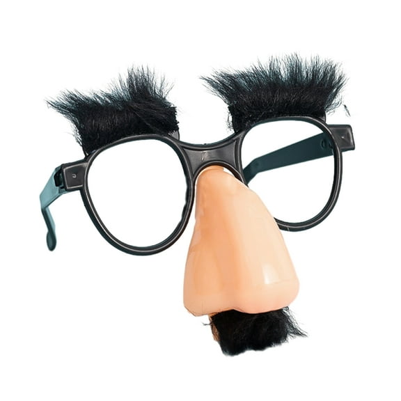 XISAOK Stand Out with Funny Glasses featuring a Black Nose at Halloween Events