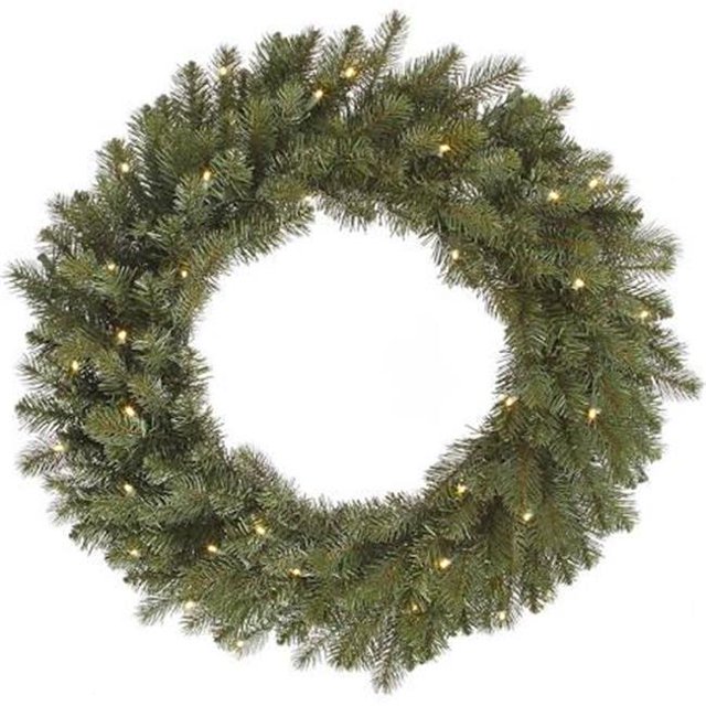 Vickerman A164331LED LED Colorado Spruce Wreath with Warm White Lights - 30 in.