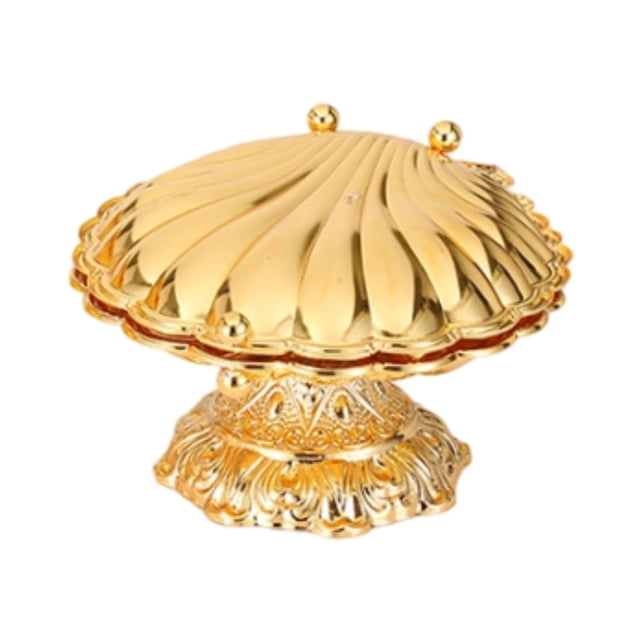 veasfak Seashell Fruit Bowl Creative Fruit Holder for Kitchen Counter Snacks Parties 20cmx23cmx13cm