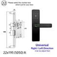 thumbnail image 2 of Biometric Fingerprint Door Lock Black Smart Lock App Remote Unlocking Keyless ,Corrosion-Resistant, 2 of 7