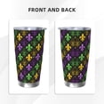 thumbnail image 3 of Uemuo Mardi Gras1 Print Travel Coffee Mug ,20oz Double-walled Car Cup ,Stainless Steel Insulated Tumbler Leak-proof Travel Cup Reusable Straw Car Cup-Straw Two-piece Set, 3 of 8