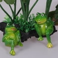 thumbnail image 3 of 2pcs Decor Frog Figure Toy Fairy Garden Miniature Outdoor Lovers, 3 of 6
