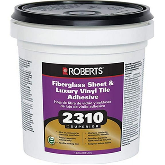 QEP 2310-1 QEP 23101 1 gal Premium Fiberglass & Luxury Vinyl Tile Glue Adhesive