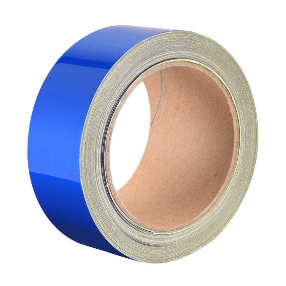 Reflective Tape Blue, 50mm x 25m, Outdoor Waterproof Warning Tape For Bikes, RV, and Boat Marking