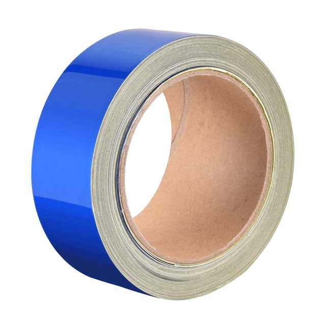Cinta Reflectante Azul, 50mm x 25m, Cinta de Advertencia Impermeable para Bicicletas, RV y Barcos