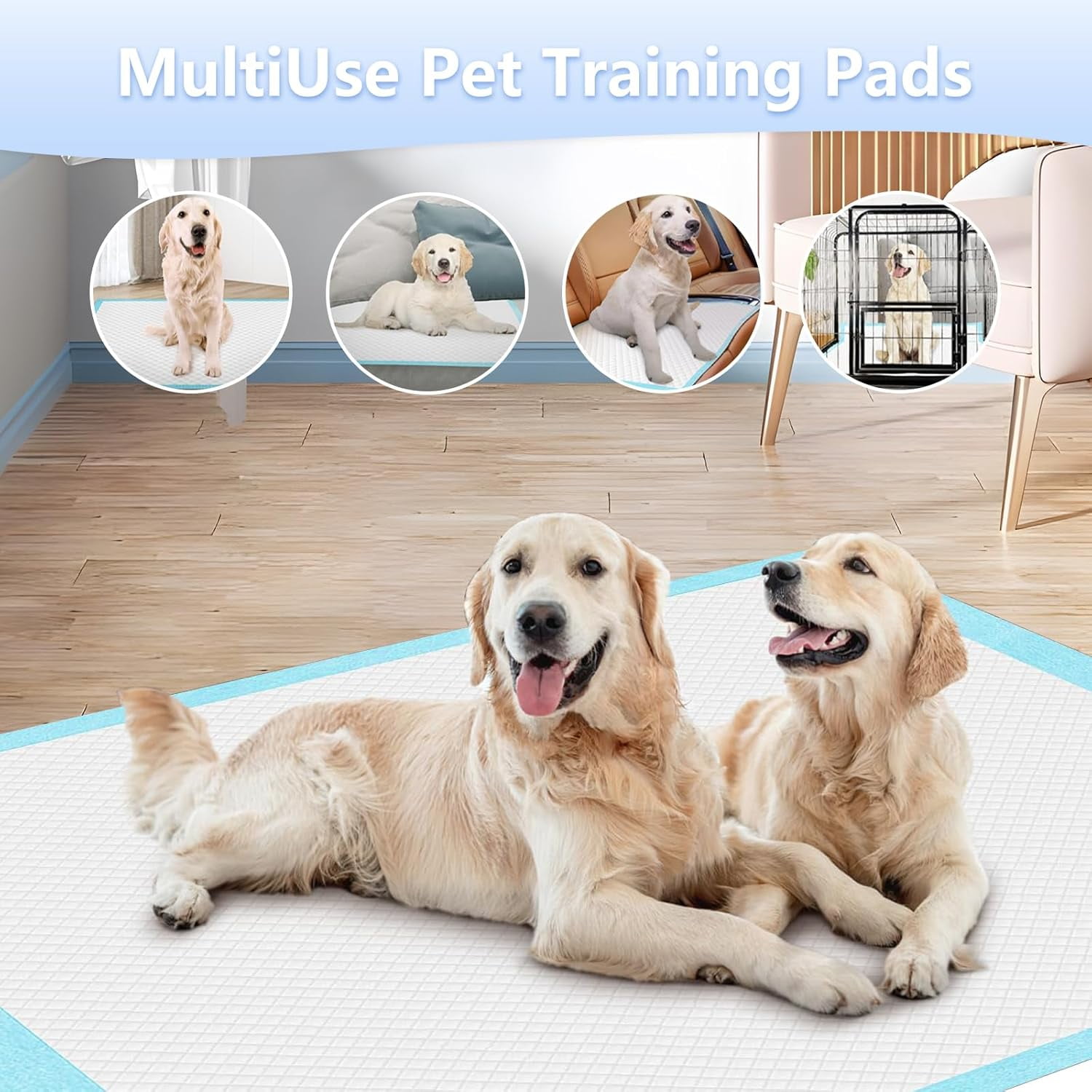 Puppy Pads Extra Large Dog Pee Pads 23"x35"40 Count X-Large Puppy Pee Training Pads Super Absorbent Pee Pads for Dogs & Leak-Proof Dog Pads Disposable Pet Piddle and Potty Pads for Puppies Dogs