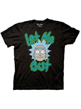 Rick And Morty Mens T Shirts Walmartcom - details about custom roblox t shirt add name and age birthday gift party game