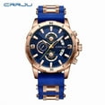 thumbnail image 6 of Crrju 2290 new men's fashion watch six-pin belt business Watch calendar elegant, 6 of 9
