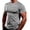 Grey, variant on Men T Shirts Men's Summer Round Neck Short Sleeve Breathable Casual Tee for Home Leisure and Sports White 3XL