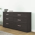 thumbnail image 2 of Ashley Furniture Belachime 6-Drawer Modern Wood Dresser in Black, 2 of 7
