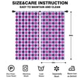 thumbnail image 2 of Blackout Kids Curtains,Pink Purple Checkered Pattern Childrens Insulated Curtains Set Of 2,Bedroom Essentials,Toddler Room Decor 42"x84", 2 of 5