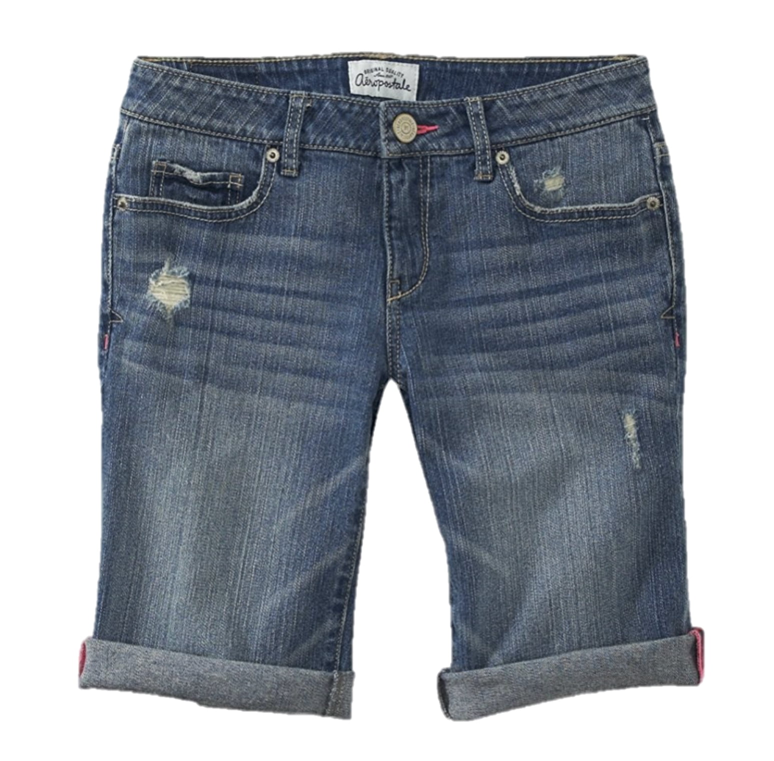 Aeropostale Women's Bermuda Jean Shorts 