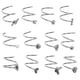 thumbnail image 3 of Stainless Steel Nose Rings with Twisted Design, Versatile for Various Events, 3 of 5
