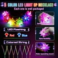 thumbnail image 2 of 12 PCS Flashing Crystal Star Necklaces, Glow Necklaces Bulk Light up Party Favors, LED Glow in The Dark Necklaces for Kids Adults Birthday Glow Party Rave Halloween Goodie Bags Filler, 2 of 7
