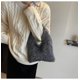thumbnail image 3 of Firefly hope Bolso de hombro tejido para mujer, bolso de mano y neceser, elegante bolso de playa para verano, 25 x 5 x 17 cm (gris oscuro)., 3 of 5