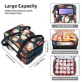 thumbnail image 3 of Baseball Double Layered Insulated and Refrigerated Lunch Bag with Two Compartments, Large Capacity, and Hand Carry Handle - 7.1x11.4x16.1 Inches, 3 of 6