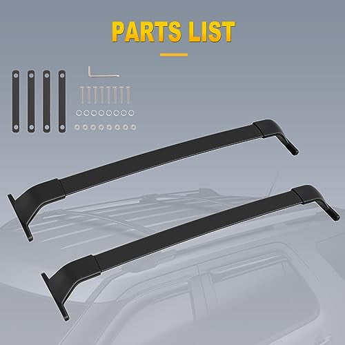 OCPTY Roof Rack Fit for Nissan Kicks 2017 2018 2019 2020 2021 Luggage Racks Rooftop Cargo Carrier Bag Luggage Kayak Canoe Bike Snowboard Skiboard