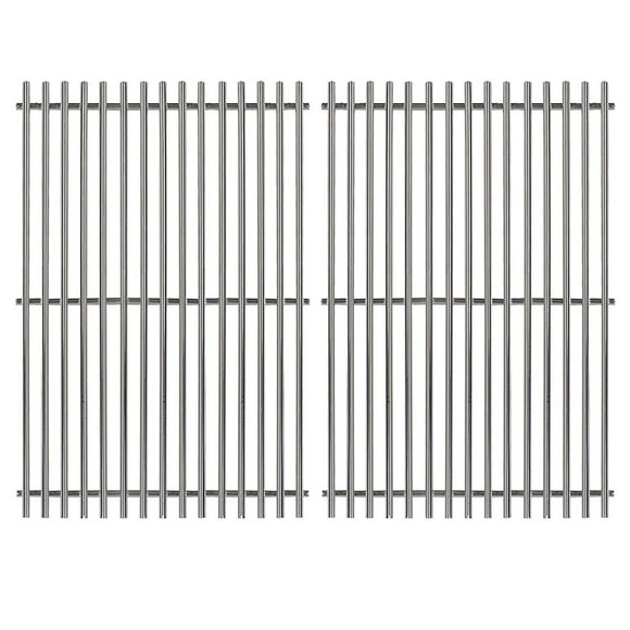 Hongso 19.5" Solid SUS304 Stainless Steel Cooking Grates 7524 7528 Grill Replacement Parts for Weber Genesis 300 Series E310 E320 E330 S310 S320 S330 EP310 EP320 EP330 Gas Models (2007-2016 ONLY)