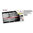 thumbnail image 3 of WraptorSkinz Skin Wrap compatible with the 2020 XBOX Series X Console and Controller Brushed USA American Flag Red Line (XBOX NOT INCLUDED), 3 of 3
