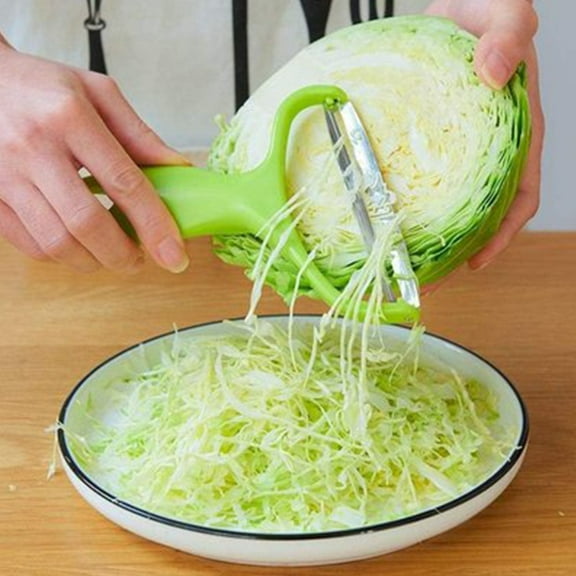 Girlsshop Vegetable,Potato and Fruit Peeler Cabbage Cutting Machine Shredded Kitchen Stainless Steel Peeling Knife Gadget Shredded Cabbage Coleslaw