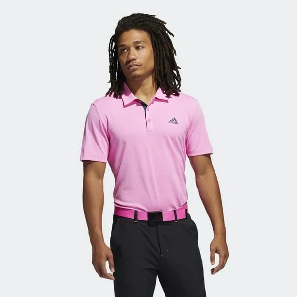 adidas Advantage Heathered Polo Shirt, Pink, Size Medium - Walmart.com