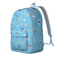 thumbnail image 2 of Cartoon Puppy Pattern Laptop Backpack, Durable and Lightweight with Dog and Nature Artwork and Paw Print, 2 of 5