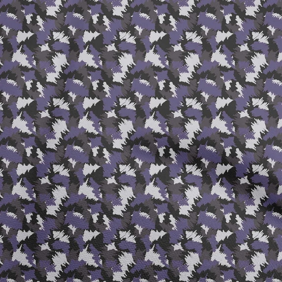 oneOone Viscose Chiffon Violet Fabric Camouflage Fabric For Sewing Printed Craft Fabric By The Yard 42 Inch Wide