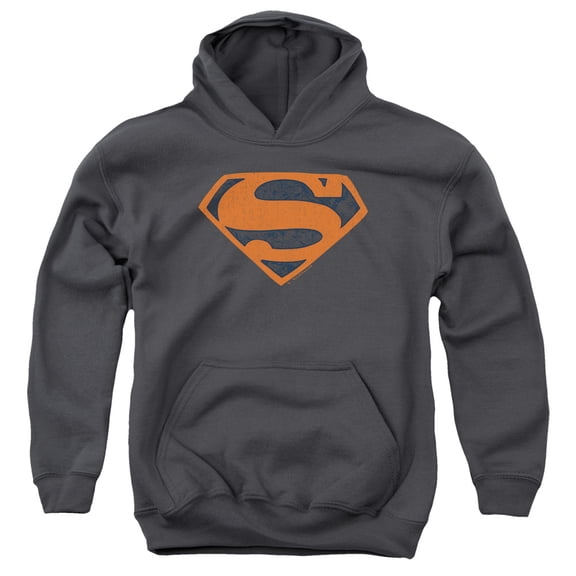 Superman - Vintage Shield Collage - Youth Hooded Sweatshirt - X-Large